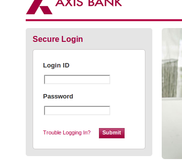 axis bank forex internet login